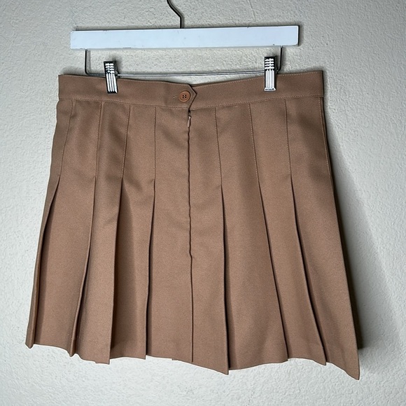 Los Angeles Apparel Tennis Skirt in Khaki Size 2XL - Picture 3 of 4